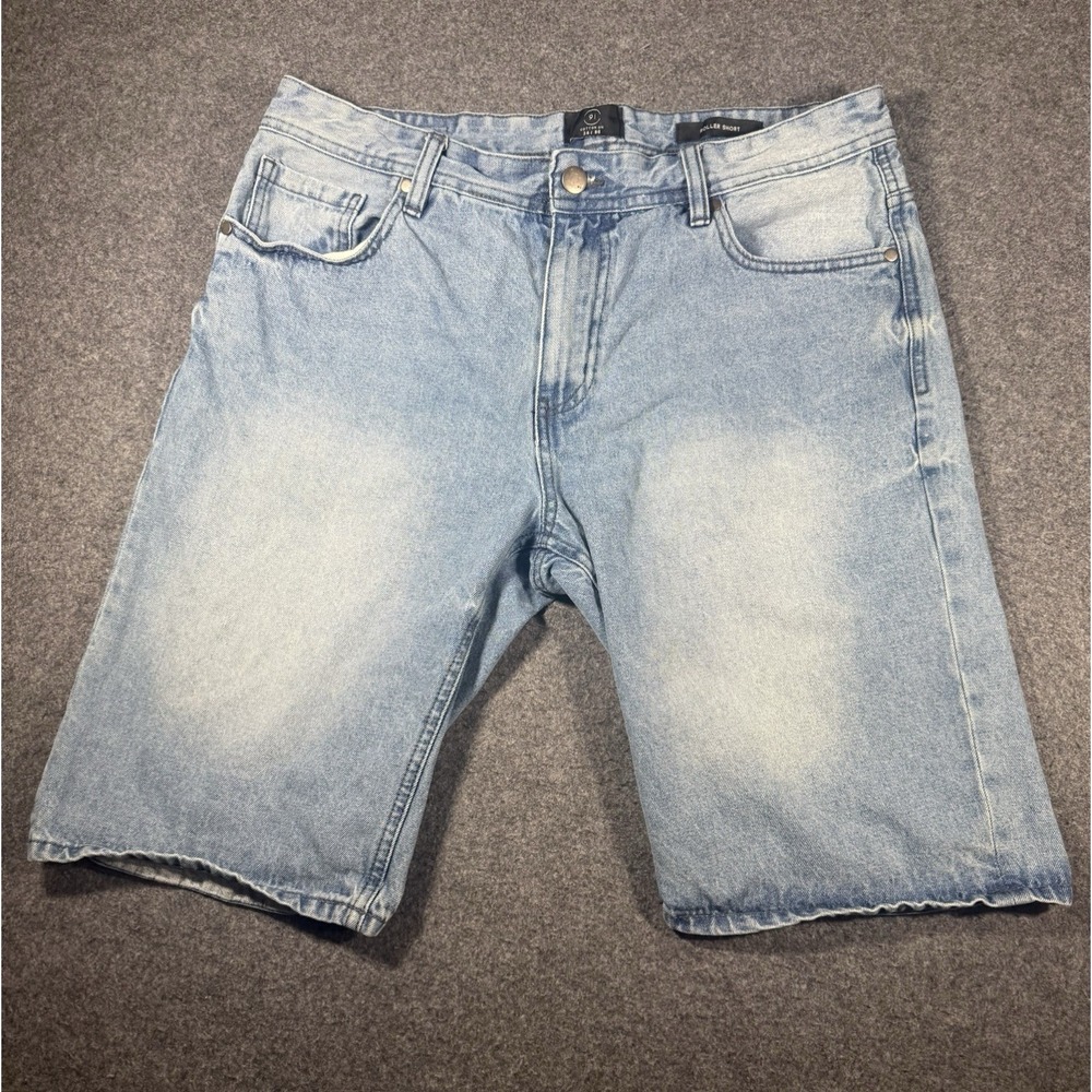 Cotton On 91 Roller Denim Shorts Light Wash Men's Size 34